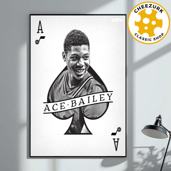 Ace Bailey Rutgers Is Headed To The Utah Jazz NBA Ace Of Spades Home Decor Poster Canvas