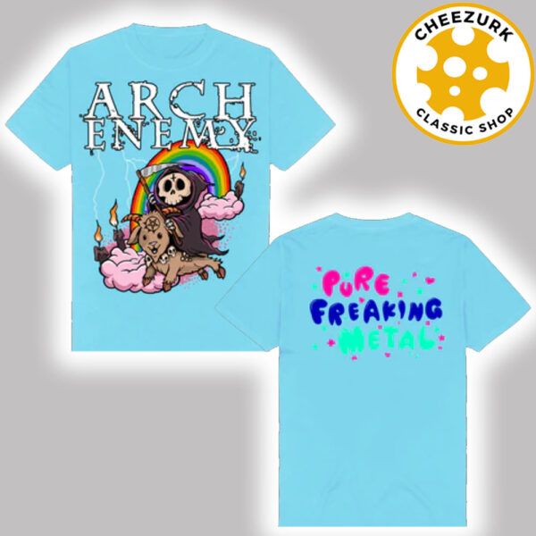 Arch Enemy Rainbow Reaper Pure Freaking Metal Two Sided Unisex T-Shirt