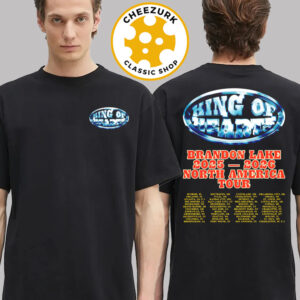 Brandon Lake King Of Hearts KOH Chrome Tour Tee Brandon Lake North America Tour 2025 2026 Schedule Two Sided Unisex T-Shirt