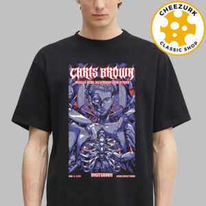 Chris Brown Breezy Bowl XX Stadium World Tour 2025 Poster In Amsterdam Netherlands At Johan Cruyff Arena On June 8 2025 Unisex T-Shirt