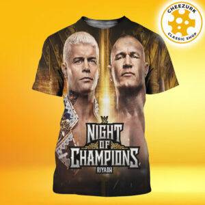 Cody Rhodes Vs Randy Orton WWE Night Of Champions Riyadh 2025 King Of The Ring Finals Matchup All Over Print Shirt