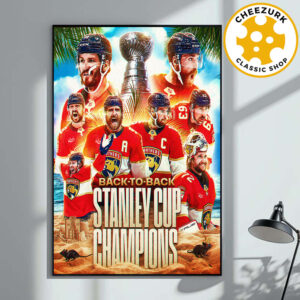 Congrats Florida Panthers Are 2025 Stanley Cup Champions NHL Home Decor Poster Canvas