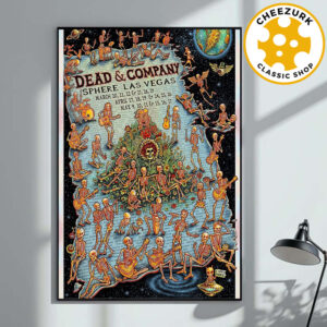 Dead And Company Official Poster At Sphere In Las Vegas On March 20 21 22 27 28 29 And April 17 18 19 24 25 26 And May 9 10 11 15 16 17 2025 Home Decor Poster Canvas