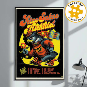 Feine Sahne Fischfilet Event Poster Wir Kommen In Frieden Tpur 2025 Schedule Home Decor Poster Canvas
