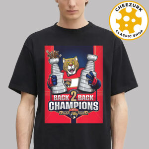 Florida Panthers Back To Back Stanley Cup 2025 Champions NHL The Cats Artwork Unisex T-Shirt