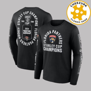 Florida Panthers Two Time Stanley Cup Champions NHL Conquest Unisex Long Sleeve