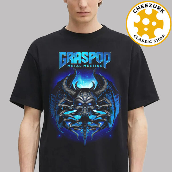 Graspop Metal Meeting 2025 Blue Bat Tee In Stenehei Dessel Belgium On June 19th To 22th 2025 Unisex T-Shirt