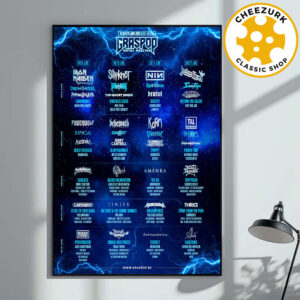 Graspop Metal Meeting 2025 Event Poster In Dessel Belgium On June 19th 20th 21th 22th 2025 Lineup Schedule Home Decor Poster Canvas