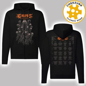 Graspop Metal Meeting 2025 Faces Of Death Orange Version In Dessel Belgium On June 19th To 22th 2025 Schedule Unisex Zip Hoodie
