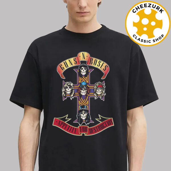 Guns N Roses Appetite For Destruction Rock Metal Skid Unisex T-Shirt