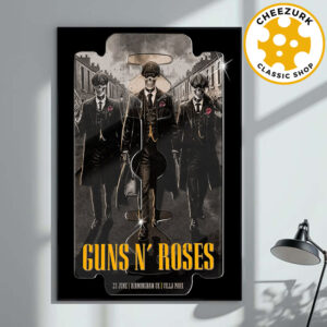 Guns N Roses Event Poster At Villa Park In Birmingham UK On June 23 2025 Home Decor Poster Canvas