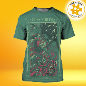 Guns N Roses Event Poster In Aarhus Denmark At Eskelunden On June 29 2025 All Over Print Shirt