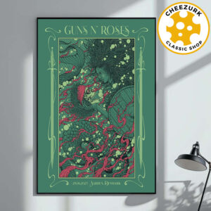 Guns N Roses Event Poster In Aarhus Denmark At Eskelunden On June 29 2025 Home Decor Poster Canvas