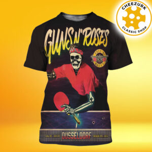 Guns N Roses Tonight Poster In Dusseldorf Germany At Merkur Spiel Arena On June 18th 2025 All Over Print Shirt