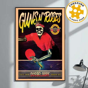 Guns N Roses Tonight Poster In Dusseldorf Germany At Merkur Spiel Arena On June 18th 2025 Home Decor Poster Canvas