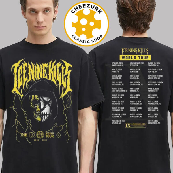 Ice Nine Kills M72 World Tour 2023 2025 Merch Tee IX Schedule Two Sided Unisex T-Shirt