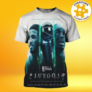 Indiana Pacers Vs Oklahoma City Thunder 2025 NBA Finals Juego 5 Matchup All Over Print Shirt