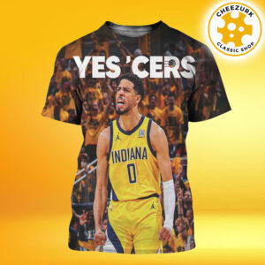 Indiana Pacers Yes Cers Game 7 2025 NBA Finals All Over Print Shirt