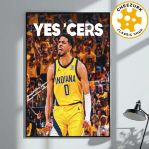 Indiana Pacers Yes Cers Game 7 2025 NBA Finals Home Decor Poster Canvas