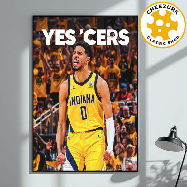 Indiana Pacers Yes Cers Game 7 2025 NBA Finals Home Decor Poster Canvas