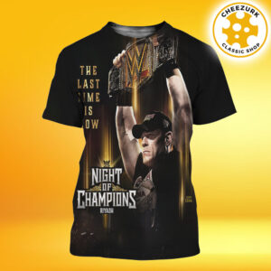 John Cena The Last Time Is Now WWE Night Of Champions Riyadh 2025 All Over Print Shirt