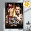 Cody Rhodes Vs Randy Orton WWE Night Of Champions Riyadh 2025 King Of The Ring Finals Matchup Home Decor Poster Canvas