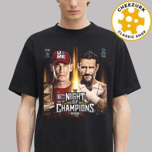 John Cena Vs CM Punk WWE Night Of Champions Riyadh 2025 Matchup Unisex T-Shirt