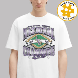 LSU Tigers Baseball 2025 Baseball National Champions Franklin Unisex T-Shirt
