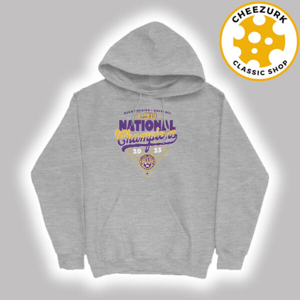 LSU Tigers Baseball 2025 NCAA National Champions Vintage Unisex Hoodie
