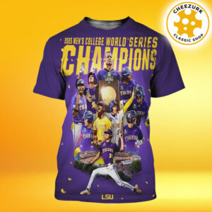 LSU Tigers Baseball Are 2025 Men’s College World Series Champions NCAA All Over Print Shirt