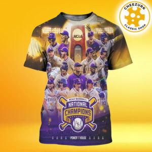 LSU Tigers Baseball Are 2025 NCAA Baseball National Champions All Over Print Shirt