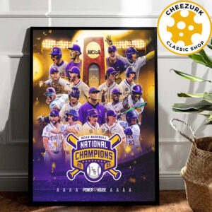 LSU Tigers Baseball Are 2025 NCAA Baseball National Champions Home Decor Poster Canvas
