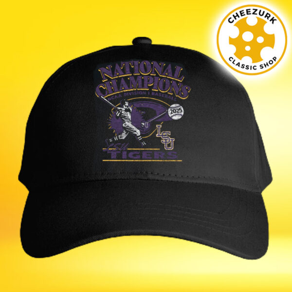 LSU Tigers Baseball National Champions 2025 Franklin Classic Cap Hat Snapback
