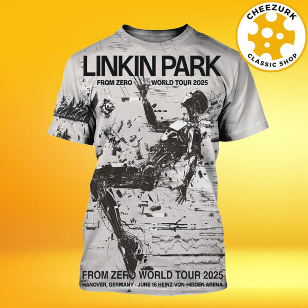 Linkin Park From Zero World Tour 2025 Hanover Poster At Heinz Von Heiden Arena In Hanover Germany On June 16th 2025 All Over Print Shirt