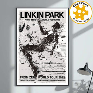 Linkin Park From Zero World Tour 2025 Hanover Poster At Heinz Von Heiden Arena In Hanover Germany On June 16th 2025 Home Decor Poster Canvas