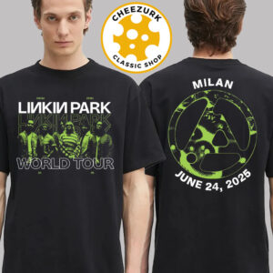 Linkin Park From Zero World Tour 2025 In Milan Italy At Ippodromo SNAI La Maura On June 24 2025 Two Sided Unisex T-Shirt