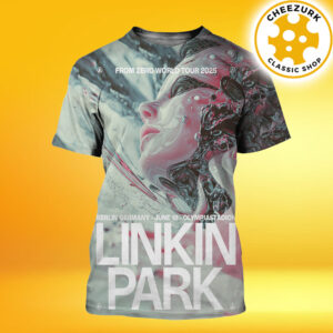 Linkin Park From Zero World Tour 2025 Merch Poster In Berlin Germany At Olympiastadion On June 18 2025 All Over Print Shirt