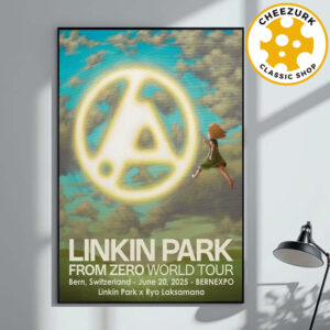 Linkin Park From Zero World Tour 2025 Merchandise Poster At Bernexpo In Bern Switzerland On June 20 2025 Home Decor Poster Canvas