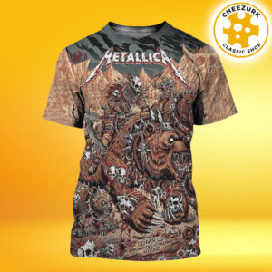 Metallica M72 Denver 2025 Merch Poster At Empower Field At Mile High In Denver Colorado On June 27 2025 All Over Print Shirt