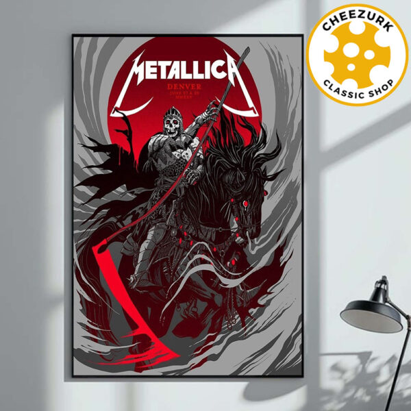 Metallica M72 Denver 2025 Pop Up Poster At Empower Field At Mile High In Denver Colorado On June 27 And 29 2025 Home Decor Poster Canvas