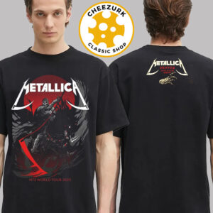 Metallica M72 Denver 2025 Pop Up Tee At Empower Field At Mile High In Denver Colorado On June 27 And 29 2025 Two Sided Unisex T-Shirt