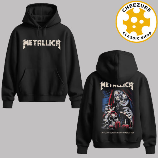 Metallica M72 Santa Clara 2025 Night 2 Merch At Levi’s Stadium In Santa Clara California On June 22 2025 Two Sided Unisex Hoodie