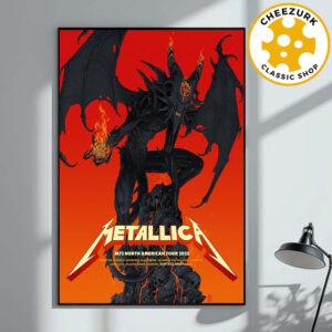 Metallica M72 Santa Clara Pop Up Shop Poster For Santa Clara California At Levi’s Stadium On June 20 And 22 2025 Home Decor Poster Canvas