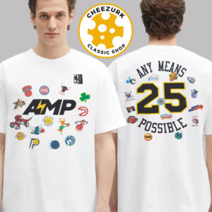 Mitchell And Ness X NBA X AMP 2025 Two Sided Unisex T-Shirt