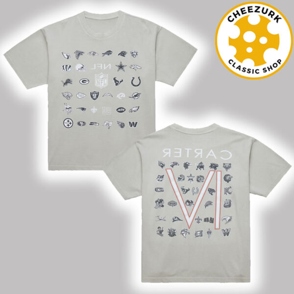 Mitchell And Ness X NFL X Lil Wayne Carter VI 2025 Two Sided Unisex T-Shirt