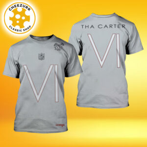 Mitchell And Ness X NFL X Lil Wayne Super Bowl XXXI Tha Carter VI Fashion All Over Print Shirt