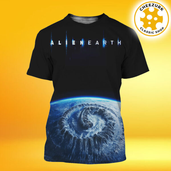 New Poster For Alien Earth Premiering August 12 2025 On Hulu All Over Print Shirt