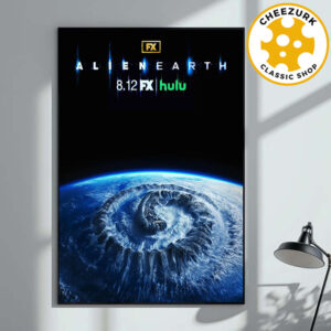 New Poster For Alien Earth Premiering August 12 2025 On Hulu Home Decor Poster Canvas