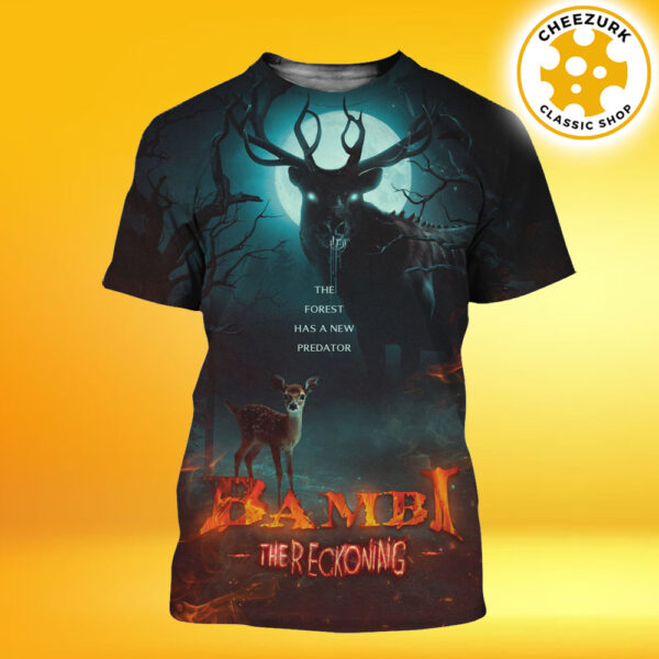 New Poster For Poohniverse’s Bambi The Reckoning In Theatres July 25th 2025 All Over Print Shirt