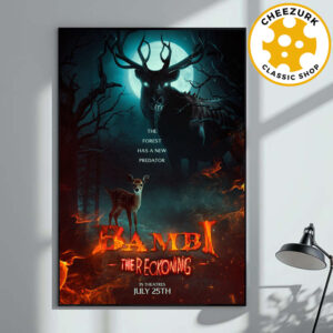 New Poster For Poohniverse’s Bambi The Reckoning In Theatres July 25th 2025 Home Decor Poster Canvas